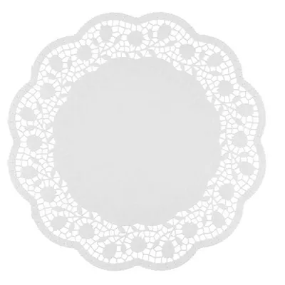 Produktbild von 1000 Papstar Tortenspitzen rund Ø 38 cm weiss 18274