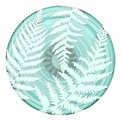 Produktbild von PopSockets PlantCore Grip Farn, Griffigkeit, Durchscheinend, Mehrfarbig, Kunststoff, Blumenmuster, Jede Marke, 1 Stück(e)