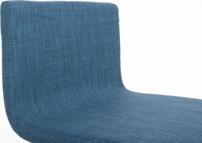 Produktbild von TPFLiving Barhocker Lima Gestell Edelstahl Stoff Blau
