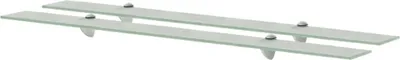 Obrázek produktu pro Plovoucí police 2 ks sklo 100 x 20 cm 8 mm
