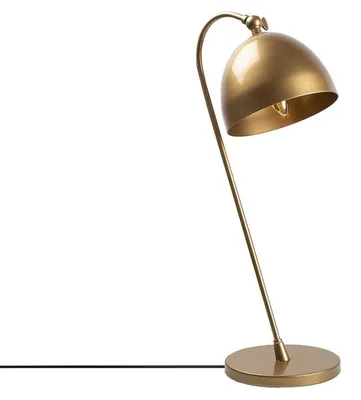 Image de Lampe de table en métal doré - 18 x 26 x H 54 cm - E14 Max 40W