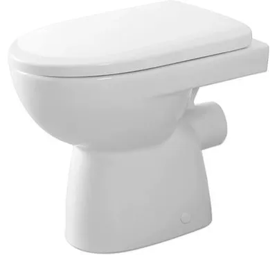 Produktbild von GEBERIT Stand-WC Set Renova Tiefspüler ohne Spülrand weiß glänzend mit WC-Sitz CG02100000