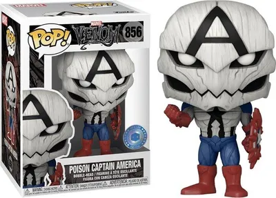 Produktbild von FUNKO POP! - MARVEL -  Venom Poison Captain America  #856 PITB