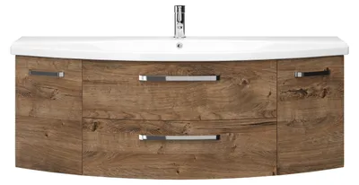 Produktbild von Pelipal Serie 4010 Waschtischunterschrank 4010.691418 Eiche Ribbeck quer NB 140 cm - LIEFERUNG OHNE WASCHBECKEN & ARMATUR