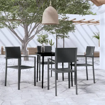 Productafbeelding van vidaXL 5-delige tuinset, zwart