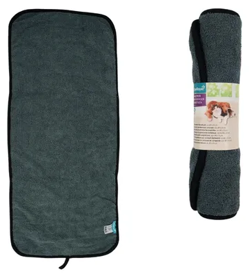 Produktbild von Haustierhandtuch ZOOROYAL 80x35 cm grau-blau