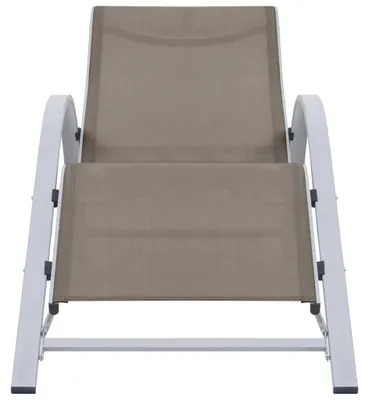 Produktbild von vidaXL Sonnenliege Textilene und Aluminium Taupe