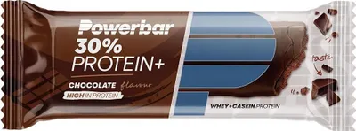 Produktbild von PowerBar Protein Plus 30%, Schokolade, 55 g, Sojaprotein, Molkenprotein, 188 kcal, 341 kcal, 790 kJ