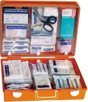 Obrázek produktu pro Holthaus Medical Erste-Hilfe-Koffer MULTI DIN 13169 orange