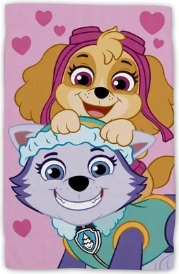 Immagine prodotto di Asciugamano Paw Patrol 100% cotone, 30x50 cm, ad asciugatura rapida e stampato