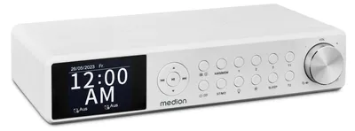 Produktbild von MEDION P66750 Küchen Unterbauradio (DAB+ Küchenradio, PLL UKW Radio, dimmbares TFT Farbdisplay, Koch Timer, Bluetooth, LED Leiste, inkl. Montagematerial) weiß