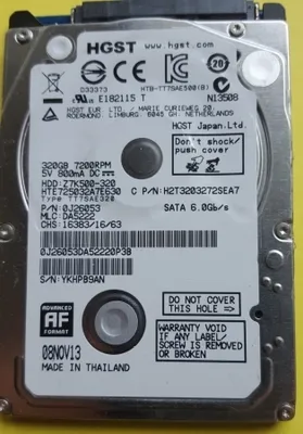 Produktbild von Hitachi HGST HTE725032A7E630  320GB, SATA 2,5"