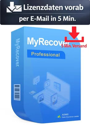 Produktbild von AOMEI MyRecover Professional (1 PC - 1 Jahr) ESD Hilfsprogramme Tools Treiber 5 Min. Versand als Download per Mail