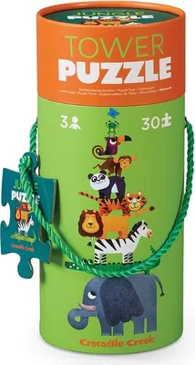 Zdjęcie produktu dla Crocodile Creek 30 elementów puzzle wieża/dżungla
