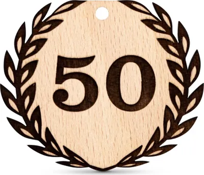 Produktbild von Anhänger Geburtstag 50