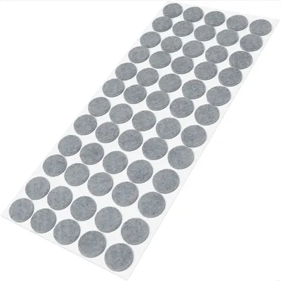 Produktbild von Adsamm® | 60 x selbstklebende Filzgleiter / Grau / Ø 20 mm / rund / Möbelgleiter aus Filz mit 3.5 mm Stärke