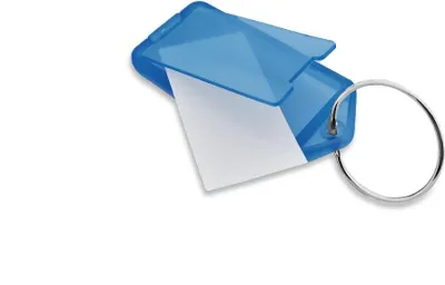 Produktbild von CombiCraft Aufklappbare Schlüsseletiketten in Blau 60x27 mm- Packung mit 100 Stück
