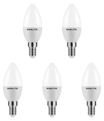 Produktbild von Asalite E14 LED-Lampe B35 6W 510lm 3000K warmweiß 5 Stück