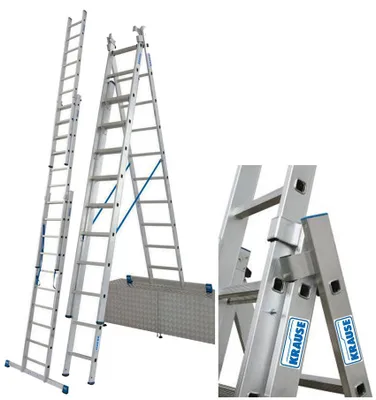 Zdjęcie produktu dla KRAUSE STABILO drabina wielofunkcyjna NA SCHODY 3x10 szczebli 133762 wys. robocza 7,65 m