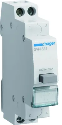 Image de SVN351 Interrupteur-poussoir 1X 16A 1NO+1NF 1M 230V AC