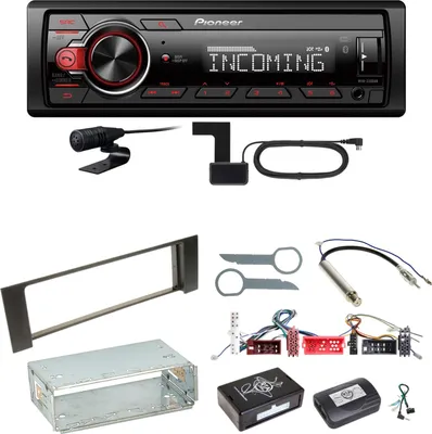 Produktbild von Pioneer MVH-330DAB Bluetooth Digitalradio Einbauset für Audi A4 B6 B7
