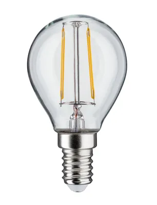 A single LED light bulb against a white background.