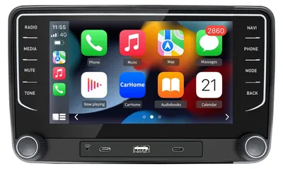 Immagine prodotto di Autoradio Android per VW Golf 5 e 6, Passat B6 e B7, Tiguan, Touran e Polo, 2 GB + 64 GB, CarPlay wireless, Android Auto, navigatore GPS, Bluetooth, SWC, Wi-Fi, RDS, DSP