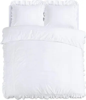 Produktbild von Sleeptime Ruffles Weiß 200 x 200/220 cm
