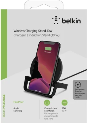 Obrázek produktu pro Belkin WIB001VFBK, Vnitřní, USB, Bezdrátové nabíjení, 1,2 m, Černá