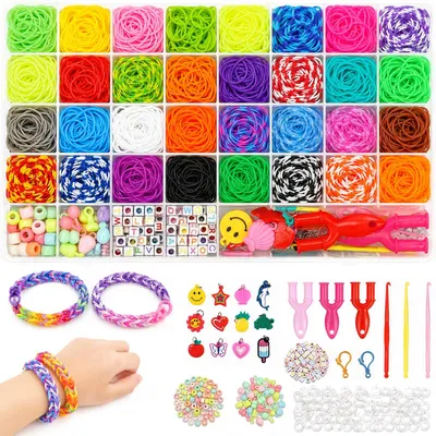 Loom-Bänder Set 2500+ Teile für Kinder, Bastelset