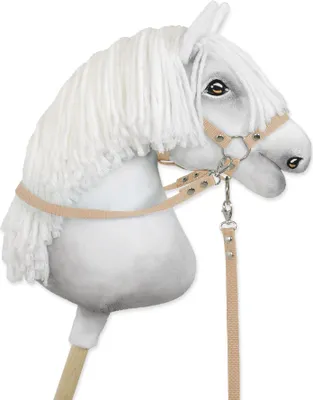Image de Laisse pour cheval de loisir - beige