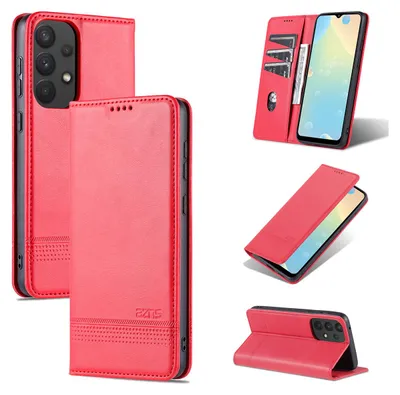 A collage of images showing a pink phone case from different angles, including its interior card slots and stand feature.