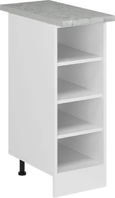 Produktbild von Küchenregal Vicco R-Line Weiß 30 cm , AP Marmor, Model 55383