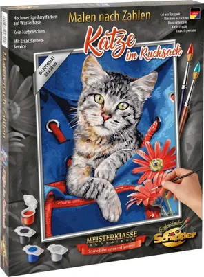 Produktbild von Schipper Mnz - Katze Im Rucksack - Charmante Malvorlage Für Katzenliebhaber 609240842