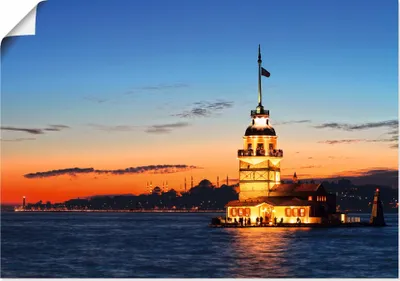Produktbild von ARTland Poster Istanbul Leanderturm Größe: 70x50 cm