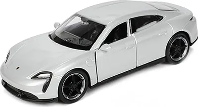 Produktbild von Porsche Taycan Turbo S 12cm Modellauto Rückzug Welly Metall Modell Auto Spielzeugauto Geschenk Kinder Spielzeug 27 (Silber-Metallic)