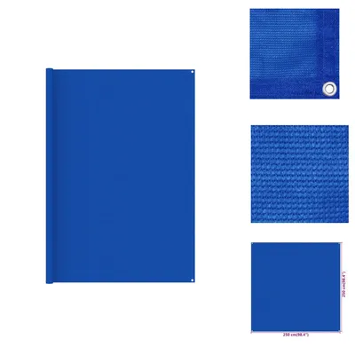 Zdjęcie produktu dla vidaXL Dywan namiotowy 250x250 cm niebieski HDPE - Akcesoria namiotowe
