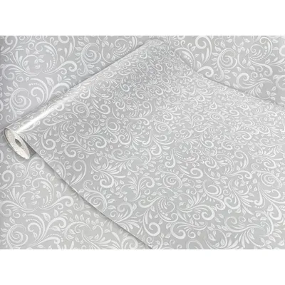 Produktbild von Klebefolie Möbel 45x25 cm - Ornament Grau/Weiß - Möbelfolie Deko-Stil selbstklebend - PVC Folie für kreative Raumgestaltung - Selbstklebende Folie ideal für Küche, Bad und Möbel-Upcycling