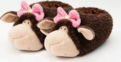 Produktbild von Nici 40049 Hausschuhe braunes Schaf Jolly Coco figürlich Plüsch Größe 38-41