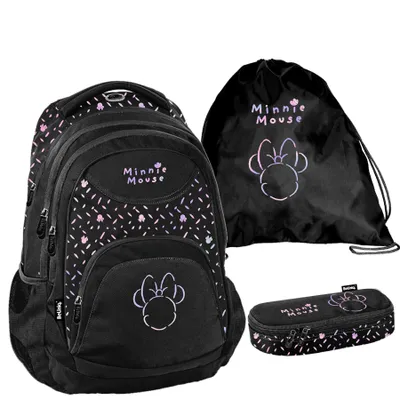 Produktbild von Schulrucksack BeUniq MINNIE disney - 3-Teiliges Set