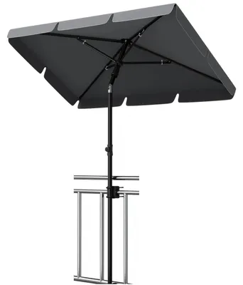 Zdjęcie produktu dla Parasol, ochrona UV50+, regulowany kąt nachylenia i wysokość, szary