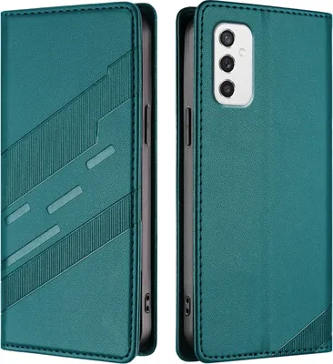 Produktbild von Hülle für Samsung Galaxy M52 5G, Kunstleder Brieftaschen Handyhülle mit Kartenfach und Standfunktion Grün