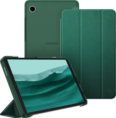 Produktbild von Fintie Hülle für Samsung Galaxy Tab A11 8,7" 2025/ Tab A9 8.7 Zoll Tablet, Ultra Dünn Schutzhülle mit Transparenter Rückseite, Dunkelgrün