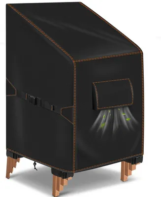 Immagine prodotto di Copertura per sedia da giardino, dimensioni 64x64x70/120 cm, impermeabile, tessuto Oxford 420D, protezione UV, colore nero