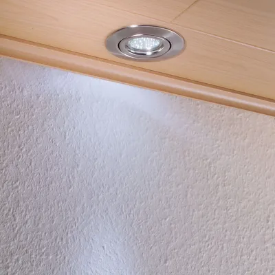 Image de Ensemble Quality EBL orientable LED 3x1W 230V GU10 51 mm, fer brossé/tôle d'acier