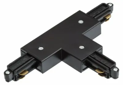 Productafbeelding van RED - DESIGN RENDL RENDL 1F T-stuk links, zwart, 230V, artikelnummer R12273