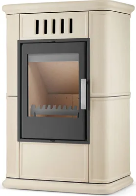 Zdjęcie produktu dla Piec kominek kaflowy piecyk koza wkład kominkowy OLBIA Cappuccino 6,3 kW
