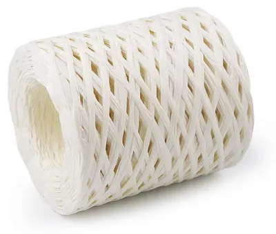 Produktbild von Naturale Rafia 5-8mm 200m Creme zum Häkeln und Stricken