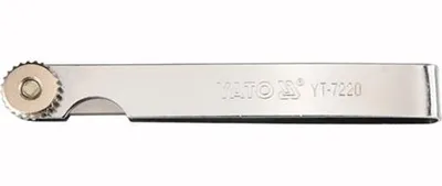 Produktbild von Yato YT-7221, Edelstahl, 0.02,0.03,0.04,0.05,0.06,0.07,0.08,0.09,0.1,0.15,0.2,0.25,0.3,0.4,0.5,0.75,1 mm, Edelstahl, 1 Stück(e), 200 mm