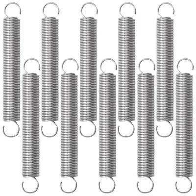 Zugfedern mit Haken, 45 mm, Edelstahl, 10 Stück, 0,62 kg